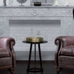 English fireplace chairs in combination with various interior styles