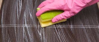 Cleaning a chair at home