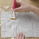 DIY cabinet decoupage with napkins