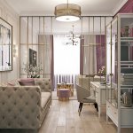 Office interior design in Art Deco style