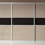 Compartment doors with chipboard filling.