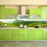 Фартук из стекла Фото