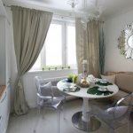 Provence sofa shape in the kitchen.