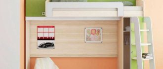 Functional differences in loft beds depending on the model, selection criteria