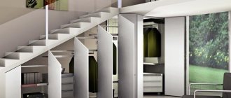 dressing room under the stairs interior ideas