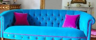 Harmonious combinations of a turquoise sofa with modern interiors