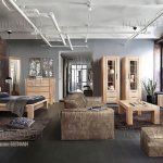 Living room interior in dark colors: chic, grace and elegance