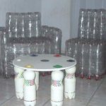 Как сделать кресло из бутылок