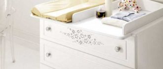 What types of chests of drawers with a changing table can be for a newborn, the basics of choice