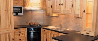 Kitchen from furniture panels, how to make it yourself