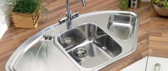 Об установке раковины на кухне