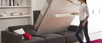 Review of folding furniture, features of materials and designs of different types
