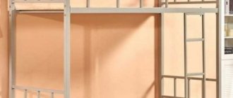 Features of a bunk metal bed, its selection and placement