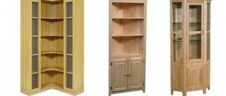 Open corner cabinets