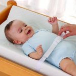 The changing table is safety for the baby and convenience for the mother.
