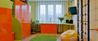 Desks in front of the window