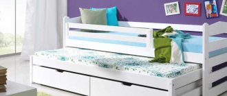 Why are pull-out beds popular for two children, their positive features
