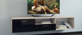 Hanging TV stand: pros, types, selection rules