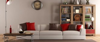 Placing a straight sofa in the center of the room