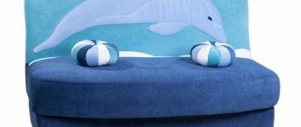 Types and features of children's sofas, selection criteria