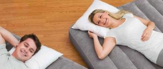 Types of air beds, important nuances of choice
