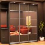 Sliding wardrobe for the hallway