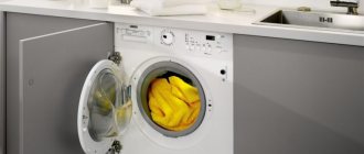 стиральная машина под столешницу на кухне
