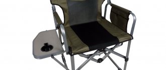 fishing chair with backrest