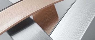 Furniture edge options, materials and installation features
