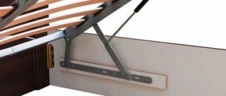 Options for lifting mechanisms for beds, operating nuances