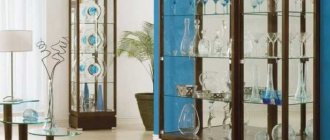 Possible options for cupboards for the living room, pros and cons
